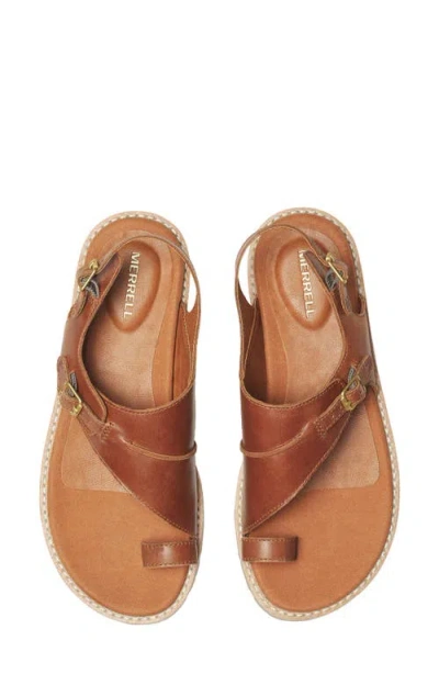 Merrell Haven Toe Loop Sandal In Brown