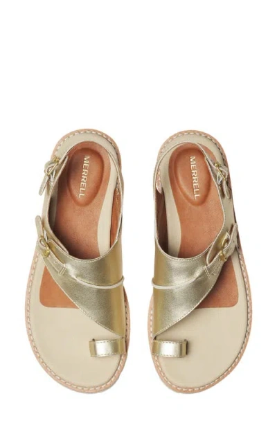 Merrell Haven Metallic Backstrap In Gold