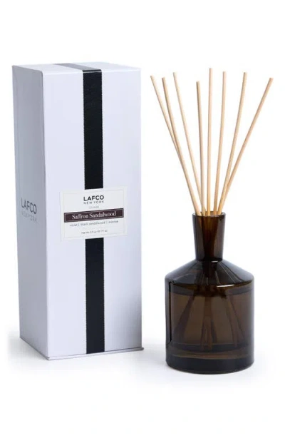 Lafco Saffron Sandalwood Classic Reed Diffuser In Brown