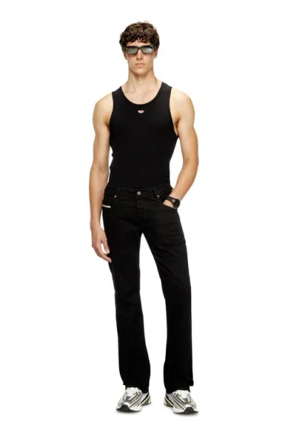 Diesel Black Regular Jeans In Black