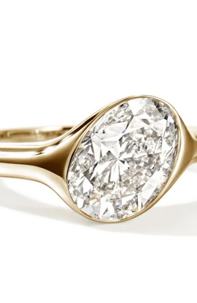 John Hardy 14k Yellow Gold Jh Lovestruck Lab Grown Diamond Oval Solitaire Ring