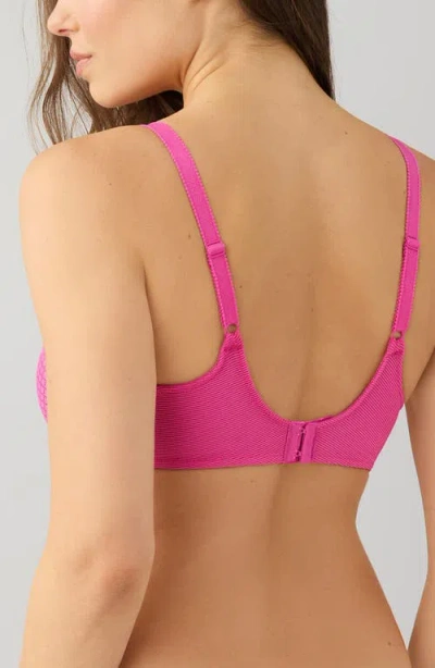 Wacoal Visual Effects Unlined Underwire Minimizer Bra In Pink