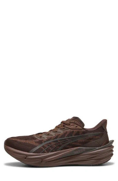 Puma Espresso Brown Deviate Nitro Sneakers In Brown