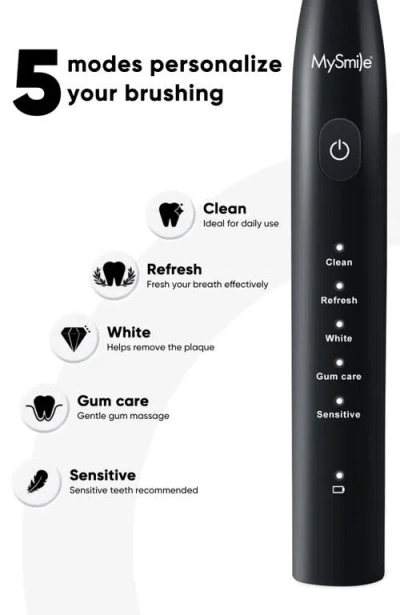 Mysmile Dy156 Essential Electric Toothbrush With 5 Modes In Black