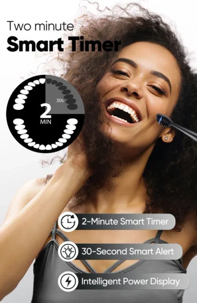 Mysmile Dy156 Essential Electric Toothbrush With 5 Modes In Black