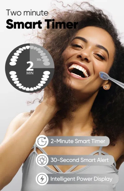 Mysmile Dy156 Essential Electric Toothbrush With 5 Modes In Gray