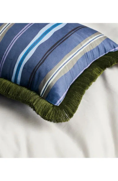 Ted Baker Stripe Accent Pillow In Blue
