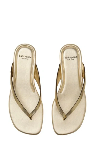 Kate Spade New York Sandie Flip Flop In Gold