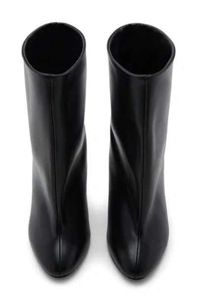 Mango Leather Stiletto Bootie In Multi