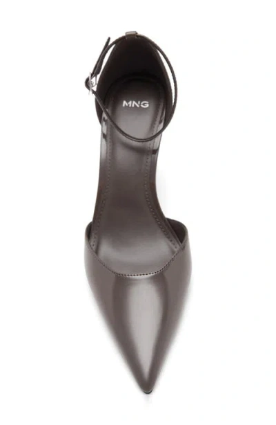 Mango Pointed Toe Ankle Strap Pump In Multi