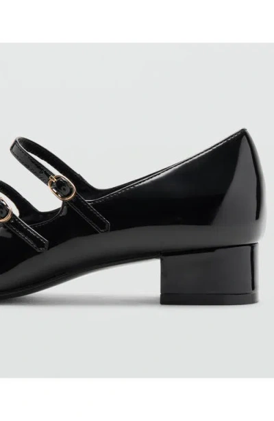 Mango Mary Jane Flat In Multi