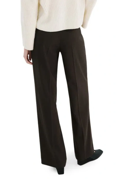 Mango Wide Leg Pants In Brown