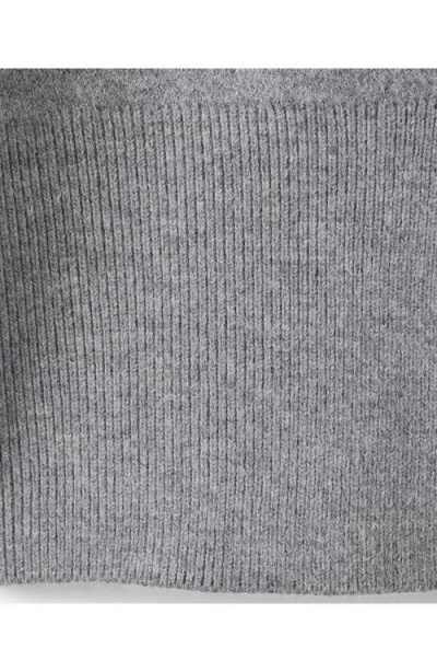 Mango Button-up Cardigan In Gray