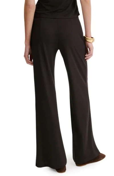 Mango Pull-on Straight Leg Pants In Brown