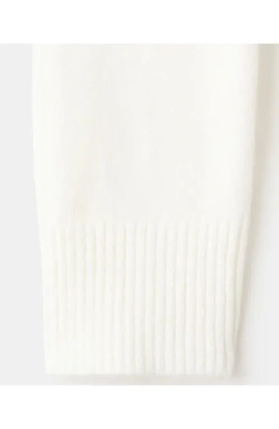 Mango Scarf Sweater In White