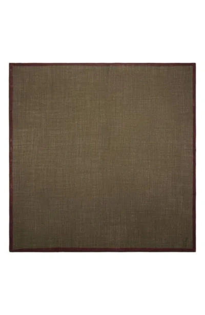 Mango Wool Pocket Square In Brown