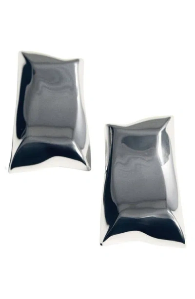 Mango Irregular Drop Earrings In Metallic