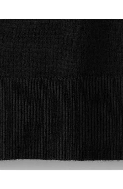 Mango Turtleneck Knit Sweater Black