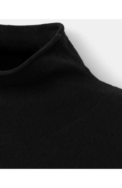 Mango Turtleneck Knit Sweater Black