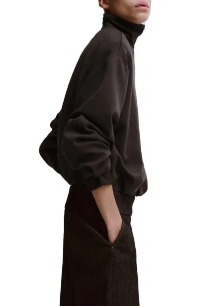 Mango High Neck Balloon Sweatshirt In Multi