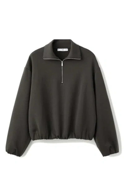 Mango High Neck Balloon Sweatshirt In Multi