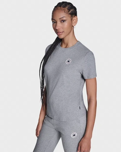 Converse Chuck Taylor Patch T-shirt In Gray