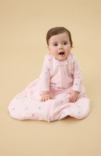 Mori Front Opening Sleeping Bag In Pink