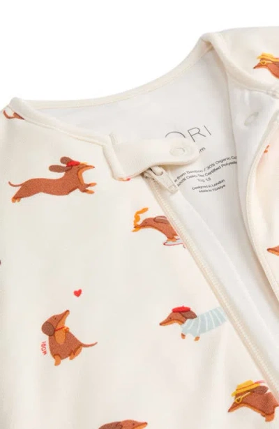 Mori Front Opening Sleeping Bag In Neutral