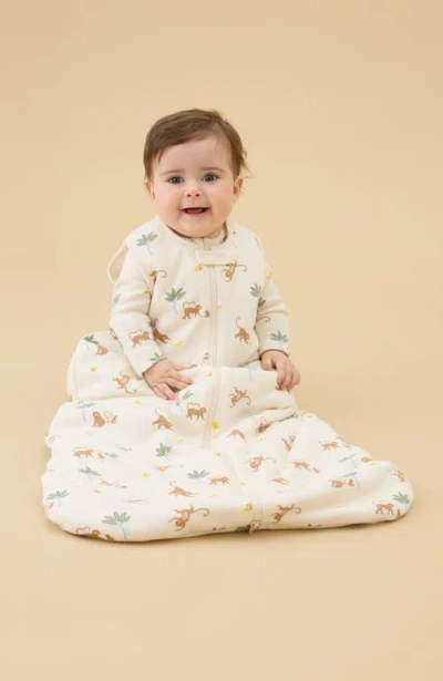 Mori Front Opening Sleeping Bag In Neutral