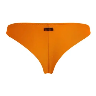 Vilebrequin Women Tanga Bikini Bottom Solid In Orange