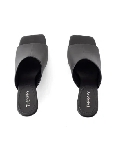 Therapy Australia Nassau Square Toe Low Kitten Heel In Multi
