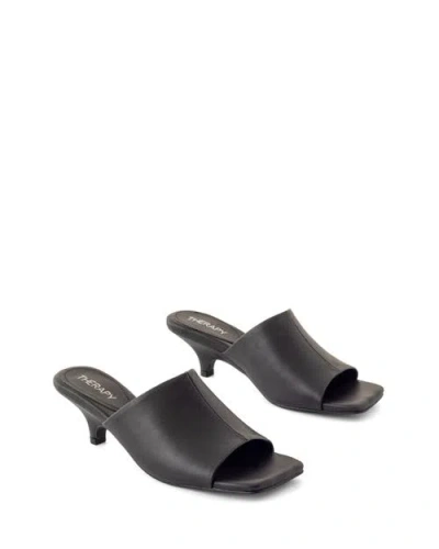 Therapy Australia Nassau Square Toe Low Kitten Heel In Multi