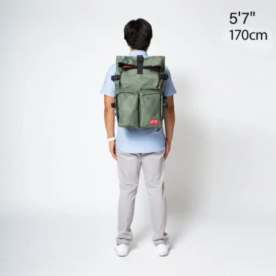 Manhattan Portage Flight Nylon Focus Backpack In Red
