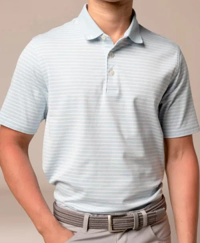Ashworth Golf 2bar Stripe Polo In Blue