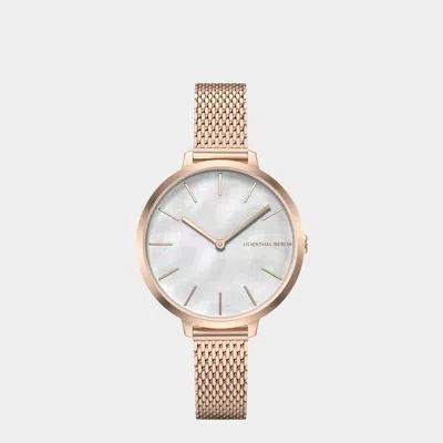 Lilienthal Berlin Rosalux Rose Mermaid White - Mesh Rosegold In Gold