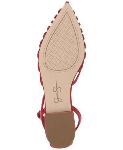 Jessica Simpson Eulean Ankle Strap Sandal In Red