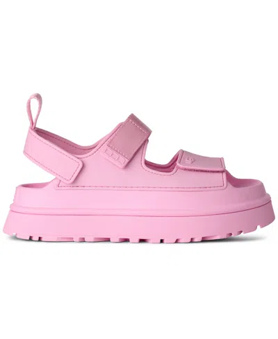 Ugg Sandals Open Toe Platform Sole Pull Tab In Pink