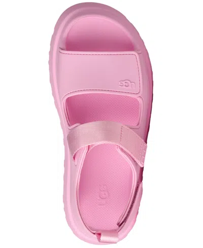 Ugg Sandals Open Toe Platform Sole Pull Tab In Pink
