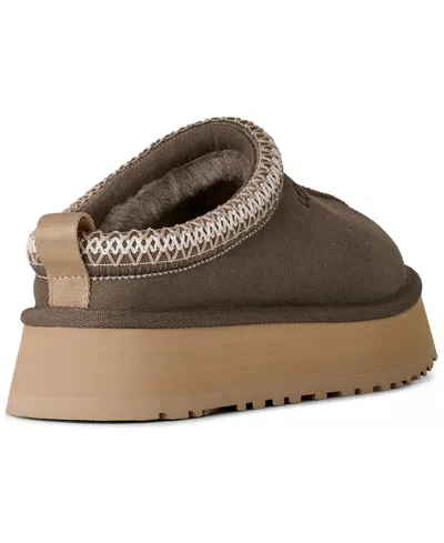 Ugg Patterned Platform Slippers In Gray