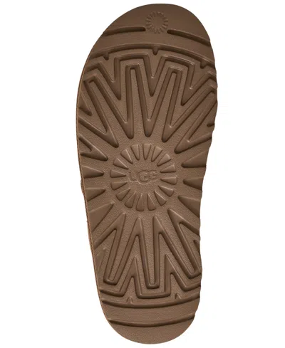 Ugg Chestnut Suede Greenport Cross Strap Sandals In Brown