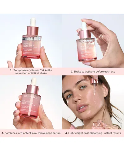 Clarins Multi-active Brightening Glow Serum In Transparent