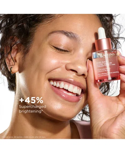 Clarins Multi-active Brightening Glow Serum In Transparent