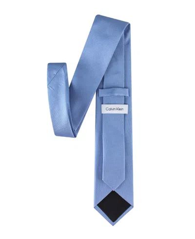 Calvin Klein Men's Solid Tie In Blue