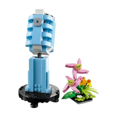 Lego Record Player With Flowers In Pattern