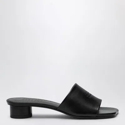 Mm6 Maison Margiela Mm6 By Maison Margiela Numeric Sandal With Engraved Logo Band In Black