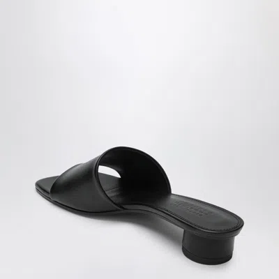 Mm6 Maison Margiela Mm6 By Maison Margiela Numeric Sandal With Engraved Logo Band In Black
