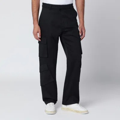Represent Cargo Trousers Featuring Multiple Pockets In Black