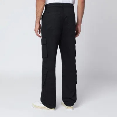 Represent Cargo Trousers Featuring Multiple Pockets In Black