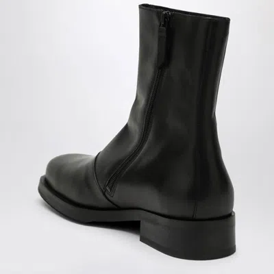 Our Legacy Smooth Leather Ankle Boots In Black
