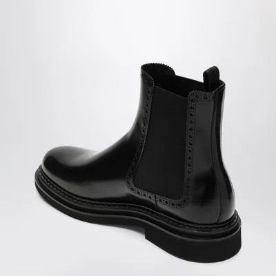 Dolce & Gabbana Classic Ankle Boots In Brushed Calfskin Dolce E Gabbana In Black